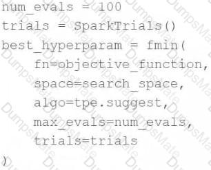 Databricks-Machine-Learning-Associate Question 14