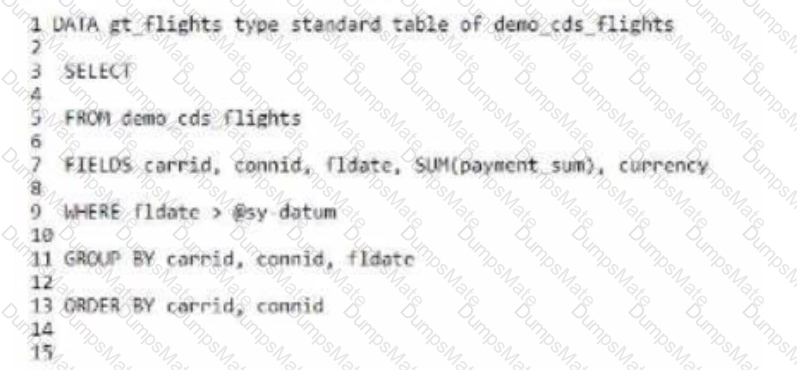 C_ABAPD_2309 Question 8